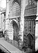 Façade ouest en 1892 (cliché de Paul Robert).