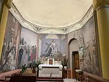 Eglise Saint Dominique Paris XIV chapelle Sainte Catherine de Sienne peintures murales