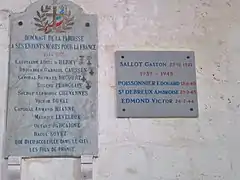 Plaques commémoratives