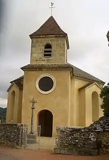 Façade de l'église de Barizey