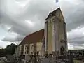 L'église vue du cimetière.