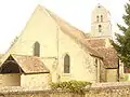 L'église Notre-Dame-de-la-Nativité-de-la-Vierge de Sermaise.