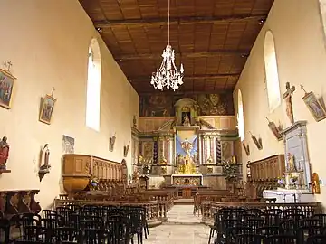 Intérieur de l'église.