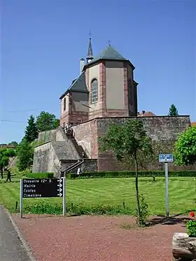 Vue du chevet.