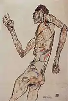 Egon Schiele, Der Tänzer (Le Danseur), 1913