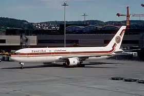 SU-GAP, l'appareil impliqué, ici à l'aéroport international de Zurich en octobre 1999, quelques jours avant l'accident
