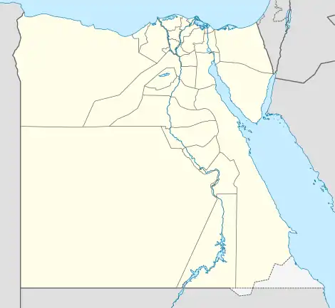 Localisation de la nécropole royale d'Abousir en Basse-Égypte.