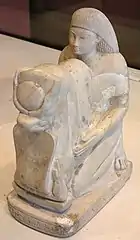Statue de Sétaou présentant la déesse-cobra NekhbetCollection Salt 1826