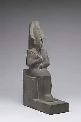 Osiris portant la couronne Atef et les attributs de la royauté.