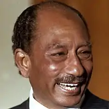 Anouar el-Sadate, président égyptien (1970-1981).