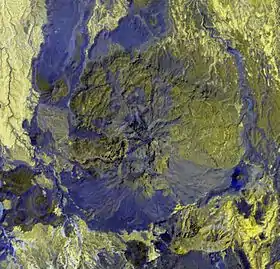 Image satellite en fausses couleurs de l'Ehi Mousgou.