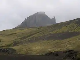 L'Einhyrningur vue depuis l'ouest.