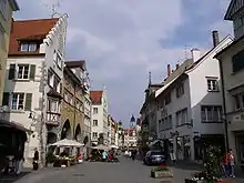 La rue Maximilien, l’une des rues piétonnes de Lindau