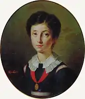 Portrait d'une élève de Saint-Denis vers 1820