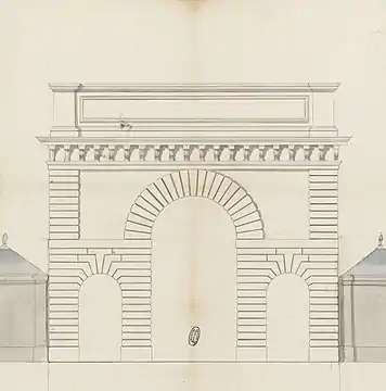 Elévation de la porte Saint-Martin