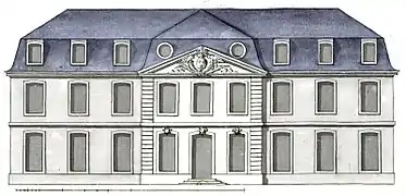 Façade côté jardin.