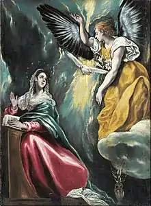 El Greco, L'Annonciation vers 1590-1603).