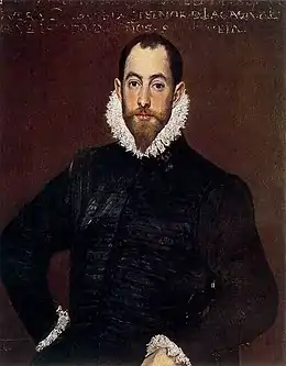 El Greco, Portait d'un gentilhomme de la Maison de Leiva (1580)