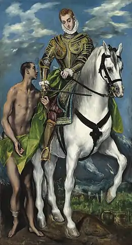 El Greco, Saint Martin et le Mendiant, vers 1597-1599