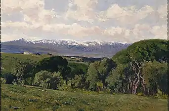 1910 Vue du Guadarrama depuis le Plantío de los Infantes (Musée du Prado)