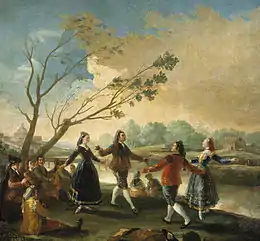 La danse de Saint-Antoine de la Florida, peinture de Goya employée pour la couverture de Villancicos.