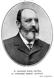 L'inventeur Leonardo Torres Quevedo (1916).