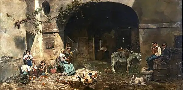 El patio de un parador, 1887 (Musée du Prado)