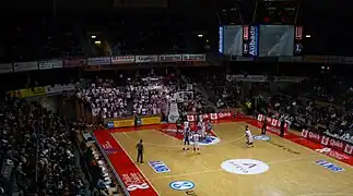 Match de Pro A au Colisée de Chalon-sur-Saône, entre l'Elan Chalon et Clermont (en 2008)