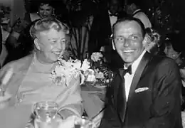 Avec la Première dame des États-Unis Eleanor Roosevelt en Floride (1960)