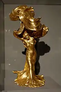 François-Raoul Larche, La Danseuse Loïe Fuller (1900), bronze.