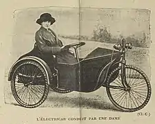 L'électricar conduit par une dame (1920).