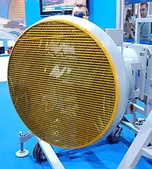 L'antenne du radar à balayage électronique Irbis-E.