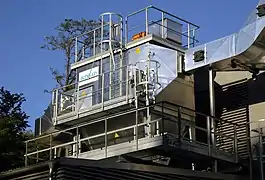 Électrofiltre d'une centrale de chauffage à la biomasse.