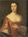 Ielena Vladimirovna Dmitrievna-Marmonova (1716-1744), seconde épouse du baron Aleksandr Grigorievitch Stroganov, portrait de Johann-Balthazar Frankart