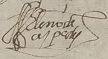 signature d'Eleno de Céspedes