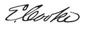 signature d'Eleutheros Cooke