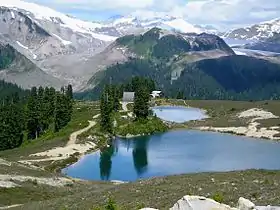 Vue des lacs Elfin.