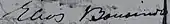 signature d'Elias Boudinot (Cherokee)