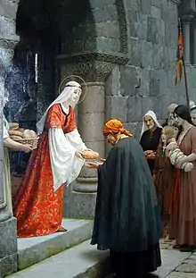 La charité de sainte Élisabeth de Hongrie.