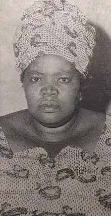 Elisabeth Domitien, première femme Première ministre en Afrique ( République centrafricaine ; 1974).