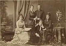 La famille de l'archiduchesse Marie-Christine (1878).