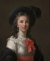 Élisabeth Louise Vigée Le Brun, détail de l'autoportrait de 1781