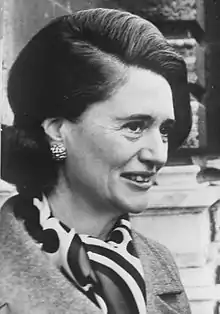 Elisabeth Waldheim en 1971.