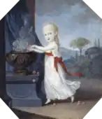 Marie-Isabelle de Naples et de Sicile (1793-1801), miniature de peintre inconnu.