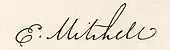 signature d'Elisha Mitchell