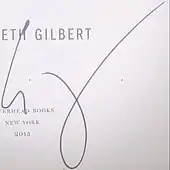 Signature de Elizabeth Gilbert