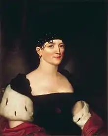 Portrait painting of Elizabeth Monroe
