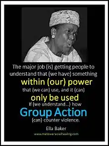 Description de l'image Ella Baker photo with quote.jpeg.