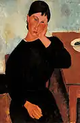 Amedeo Modigliani, Elvire à table (1919).