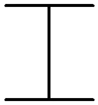 Embusen des kata Taikyoku, en forme de H renversé.